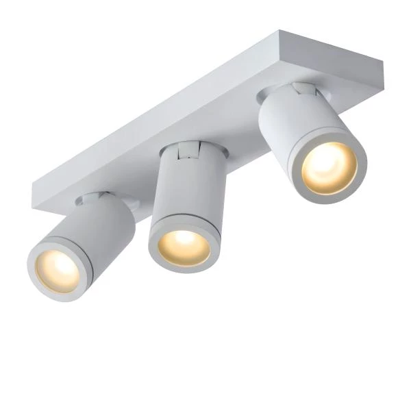 Lucide TAYLOR - Ceiling spotlight Bathroom - LED Dim to warm - GU10 - 3x5W 2200K/3000K - IP44 - White - detail 3